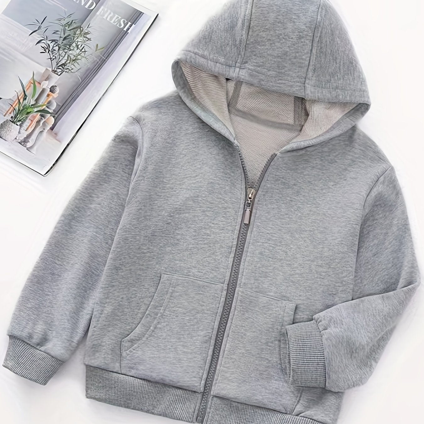 Kid's Full Zip Hooded Sweatshirt Casual Hoodies For Boys Girls