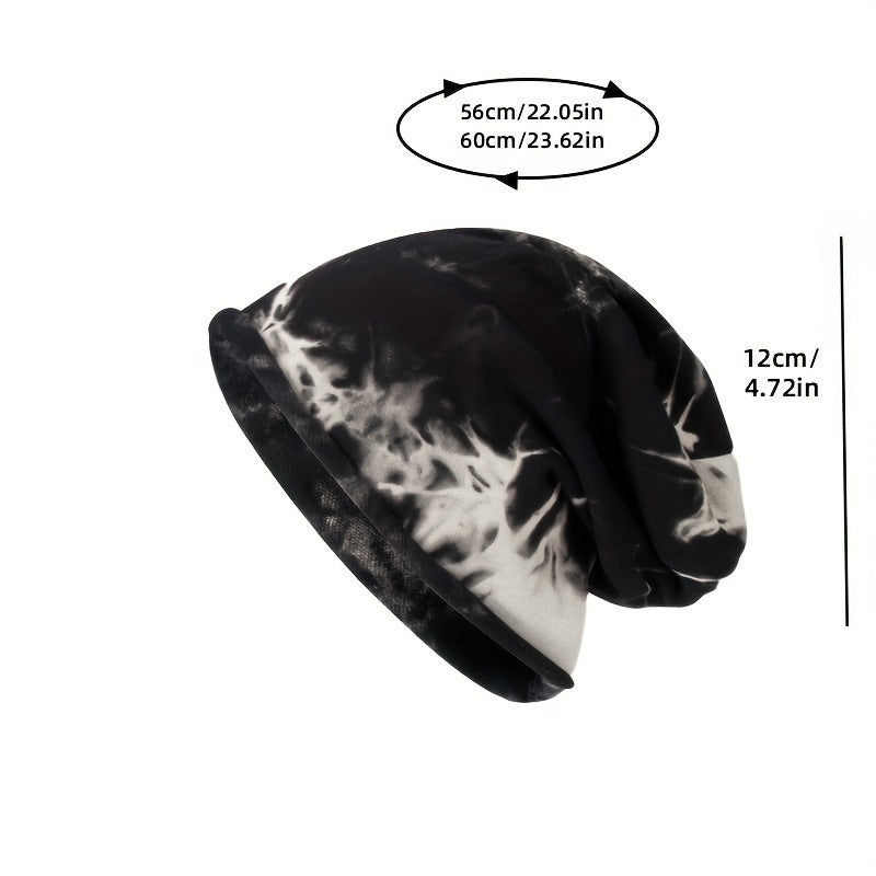 Tie Dye Hip Hop Slouchy Beanie Soft Chemo Hat