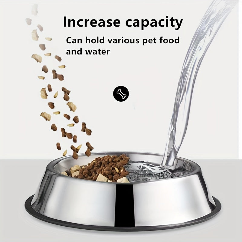 Stainless Steel Anti Slip Dog Bowl for Water and Food