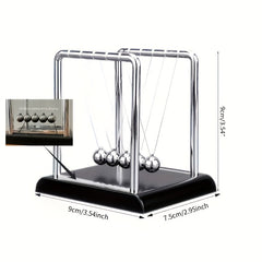 Newton's Cradle Portable Science Toy PP Material 5 Metal Balls