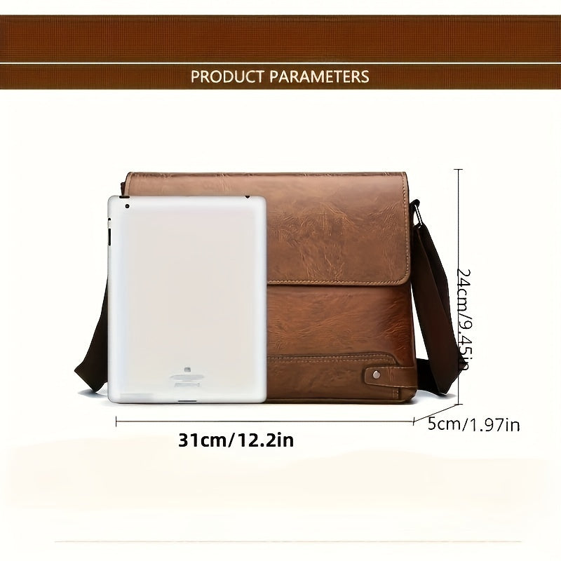 Men's Single Shoulder Bag Business Crossbody A4 Paper Travel Bag