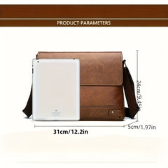 Men's Single Shoulder Bag Business Crossbody A4 Paper Travel Bag