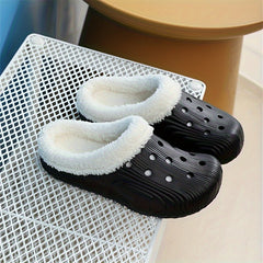 Boys Fleece House Shoes Non Slip Soft Bottom Winter Walking Shoes