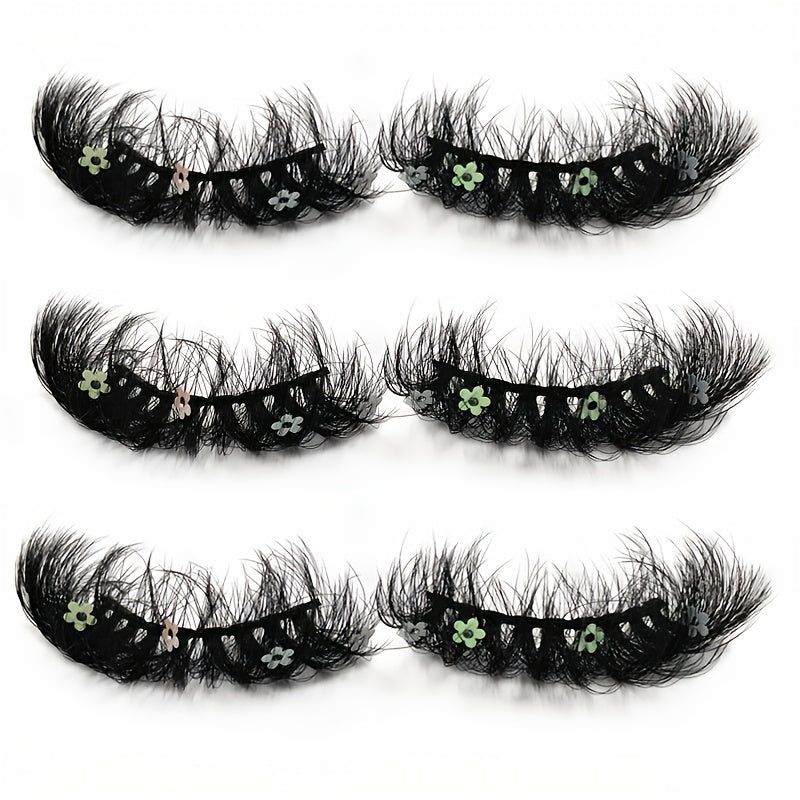 Fluffy Flower Eyelashes Faux Mink Lashes 25mm