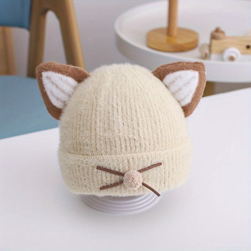 Kids Winter Knitted Hat with Ear Protector for Birthday Gift
