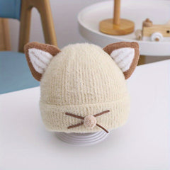 Kids Winter Knitted Hat with Ear Protector for Birthday Gift