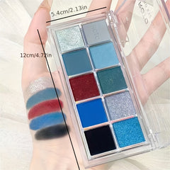 Denim Eyeshadow Palette Matte Satin Pearly Finish