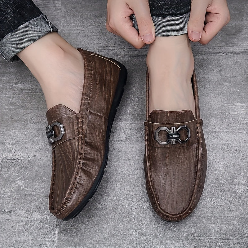 Men's Comfy Moc Toe Loafer Shoes Non Slip