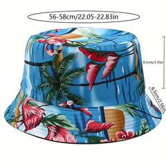 Flower Print Reversible Bucket Hat for Women