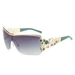 Y2K Wrap Around Sunglasses UV400 for Beach Party Club