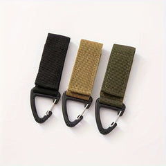 Nylon Webbing Buckle Backpack Hanging Keychain Outdoor Camping