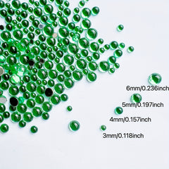 450pcs Colorful Foil Round Jewel Gems Acrylic Rhinestones For Crafts