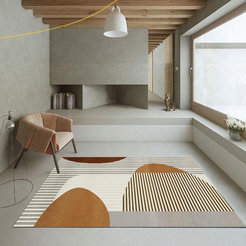 Contemporary Abstract Circles Area Rug
