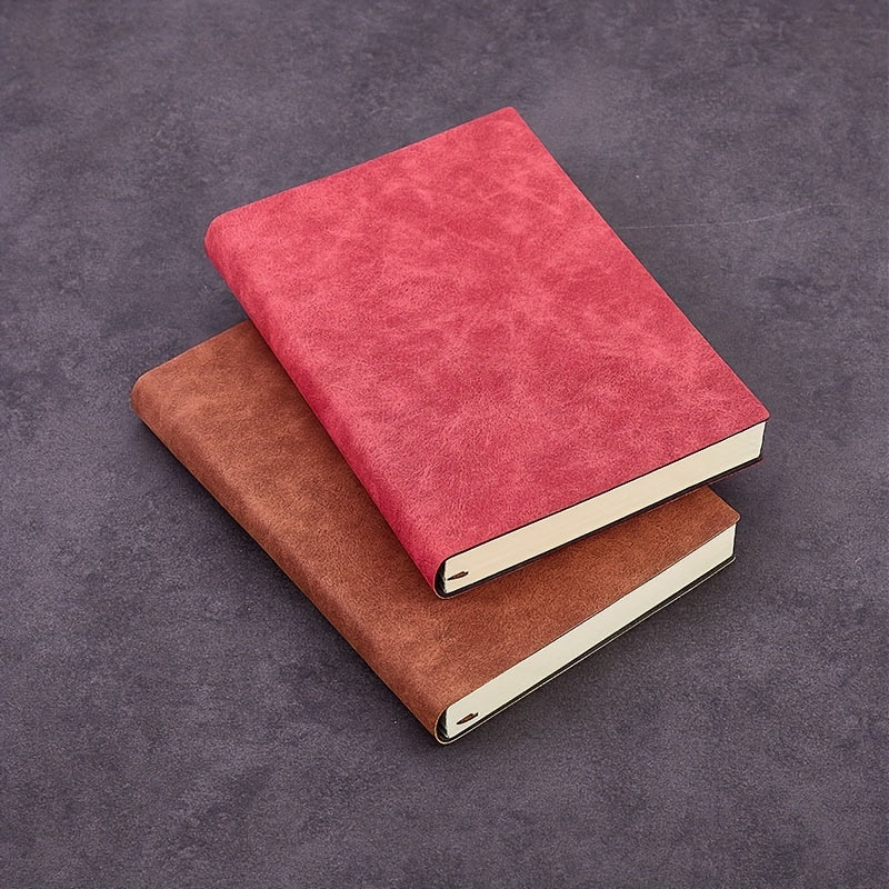 A5 Retro Sheepskin Notebook Soft Leather Business Record Book
