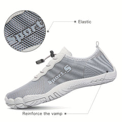 Men's Outdoor No Tie Sneakers with Draw String