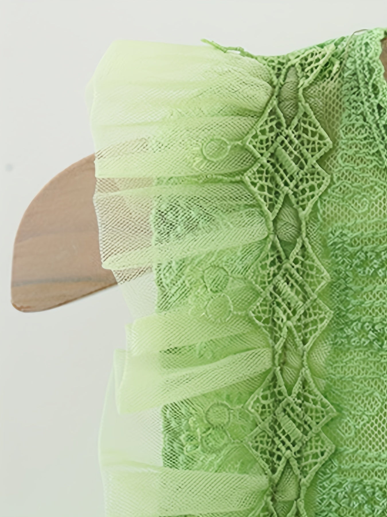Girls Sweet Boho Style Mesh Puffy Skirt Dress with Back Bow