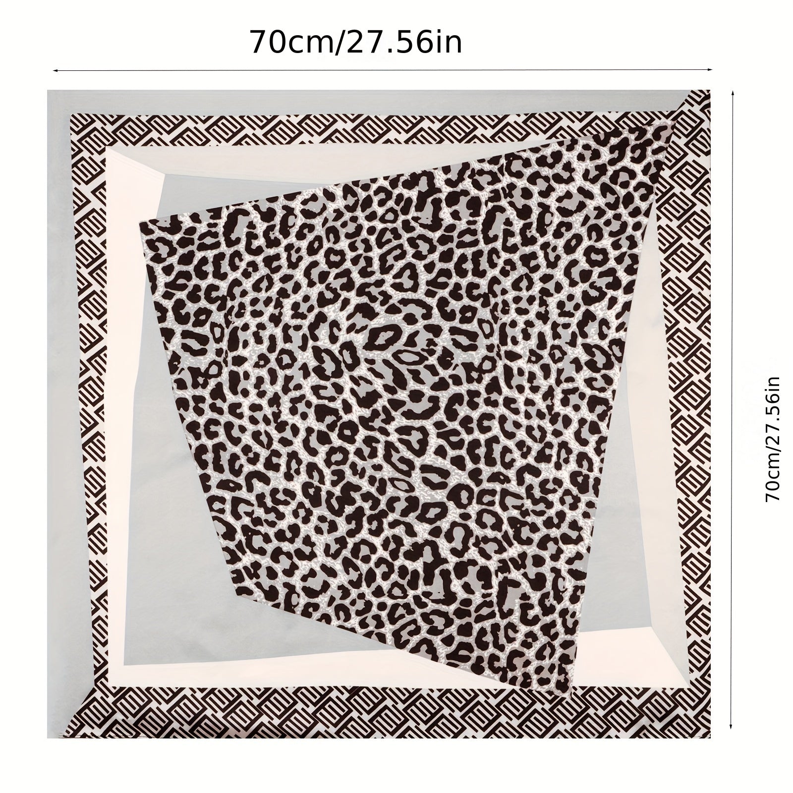 Luxury Silk Scarf Print Satin Scarf Mature Head Neck Scarf Hair Wrap