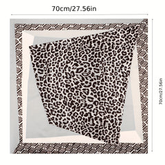 Luxury Silk Scarf Print Satin Scarf Mature Head Neck Scarf Hair Wrap
