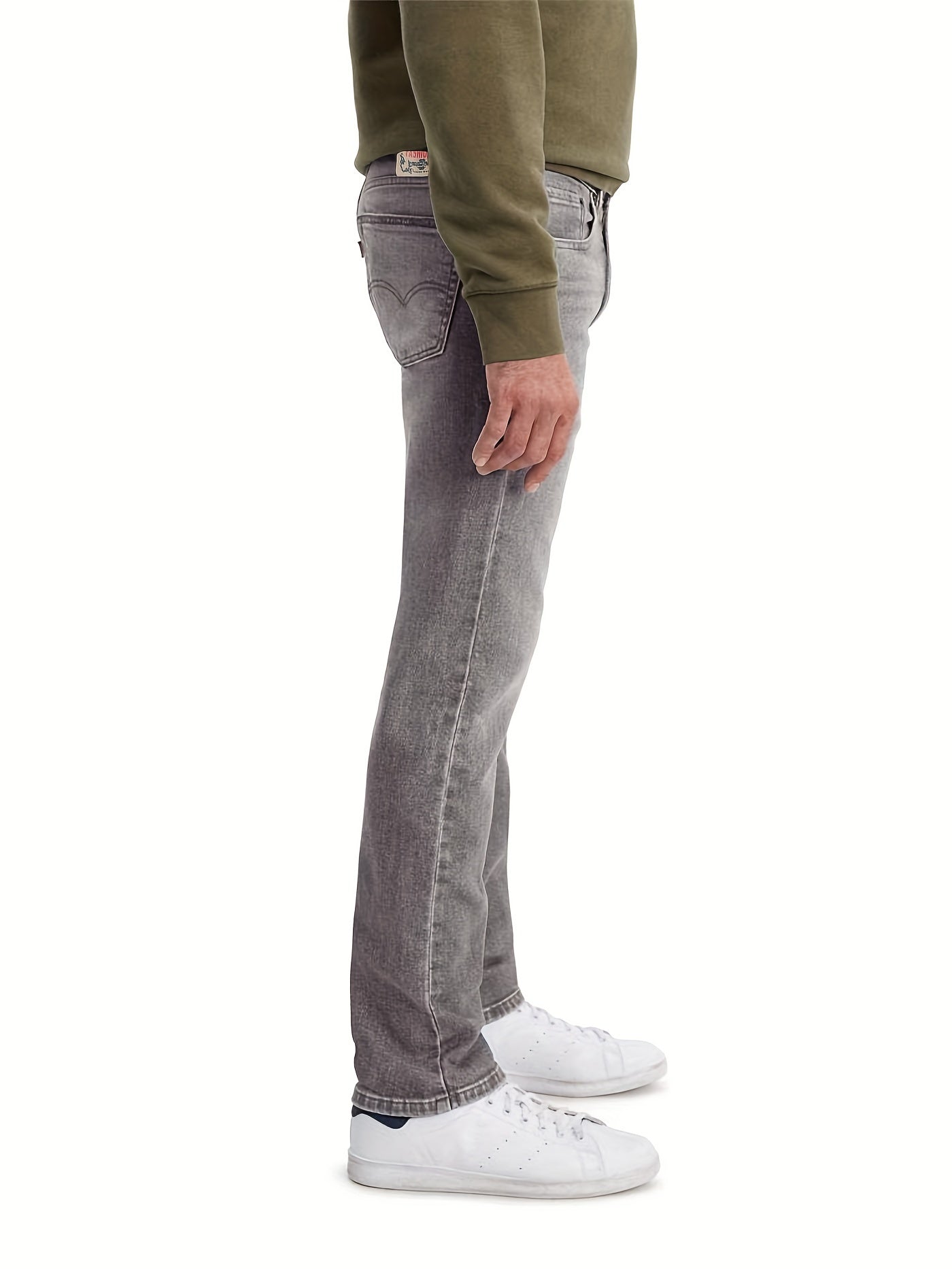 Slim Fit Distressed Stretch Denim Jeans Mens Casual Street Style