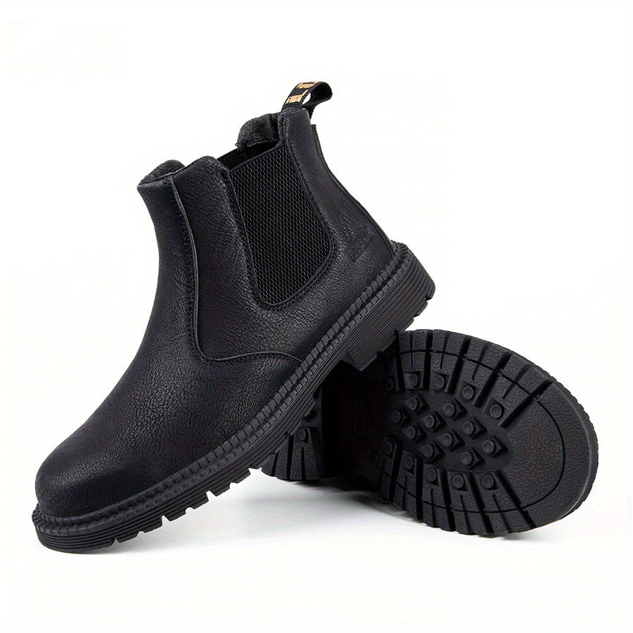 Steel Toe Slip On Work Boots Non Slip Safety Sneakers