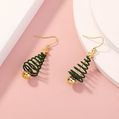 Christmas Tree Earrings Pendant Girls Gift