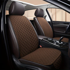 Flax Car Seat Cover Protector Linen Front Rear Back Cushion Pad Mat