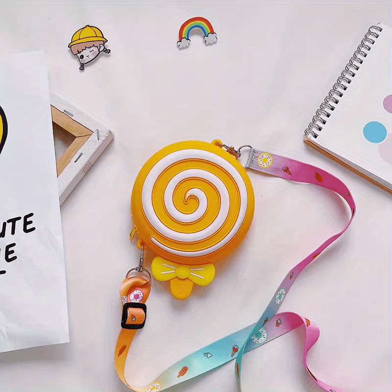 Kids' Lollipop Silicone Crossbody Bag for Girls