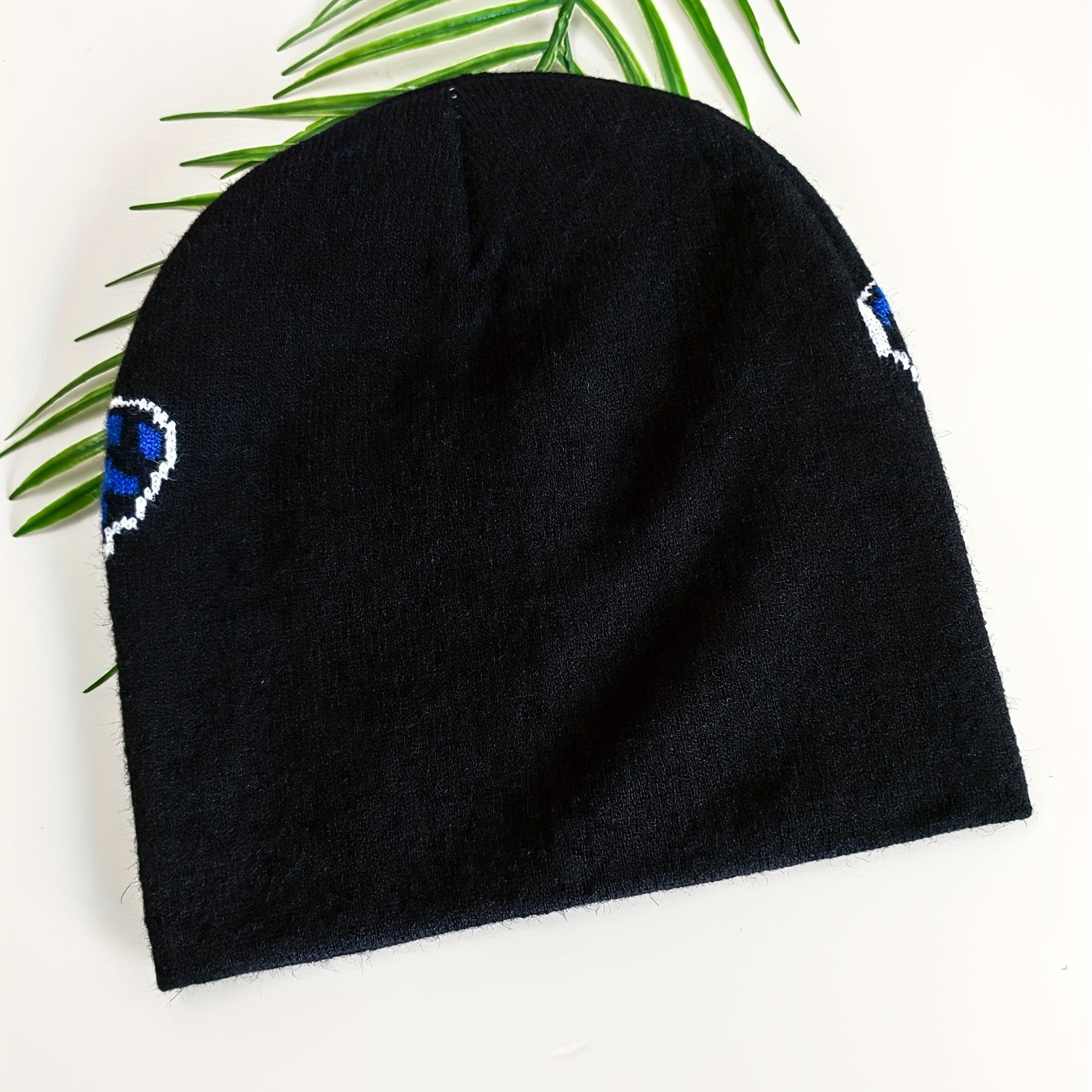 Skull Butterfly Jacquard Beanie Vintage Hip Hop Knit Hat