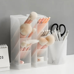 4 Piece Pen Storage Box Desktop Pencil Makeup Brush Storage Rack
