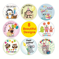 500pcs Happy Birthday Adhesive Sticker Office Stationery Decoration