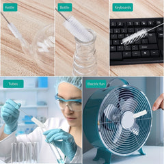 10pcs 25.4cm Nylon Tube Brush Set for Narrow Neck Bottles Cups with Hook