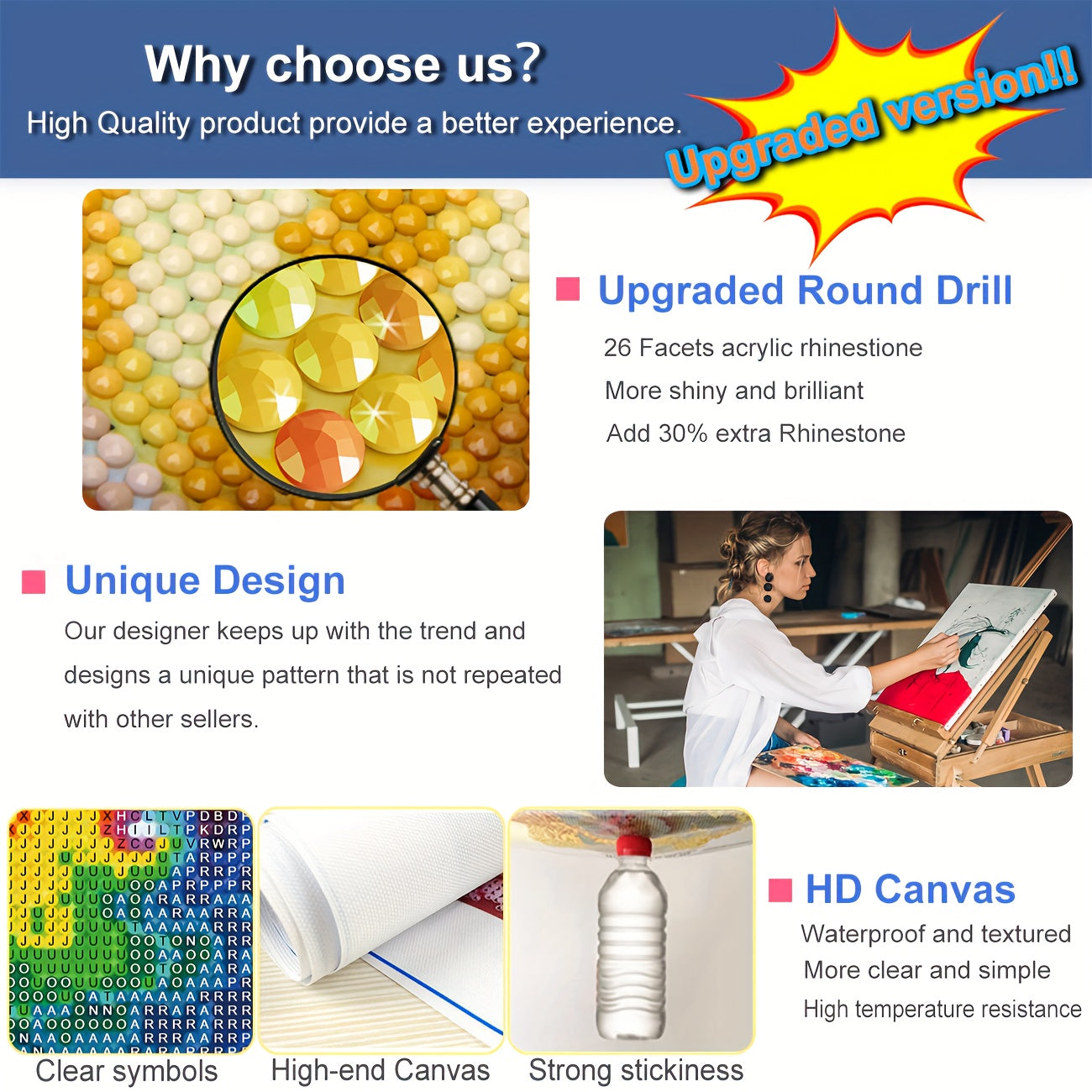 5D DIY Christmas Shop Diamond Painting Art Kit - 30x30cm