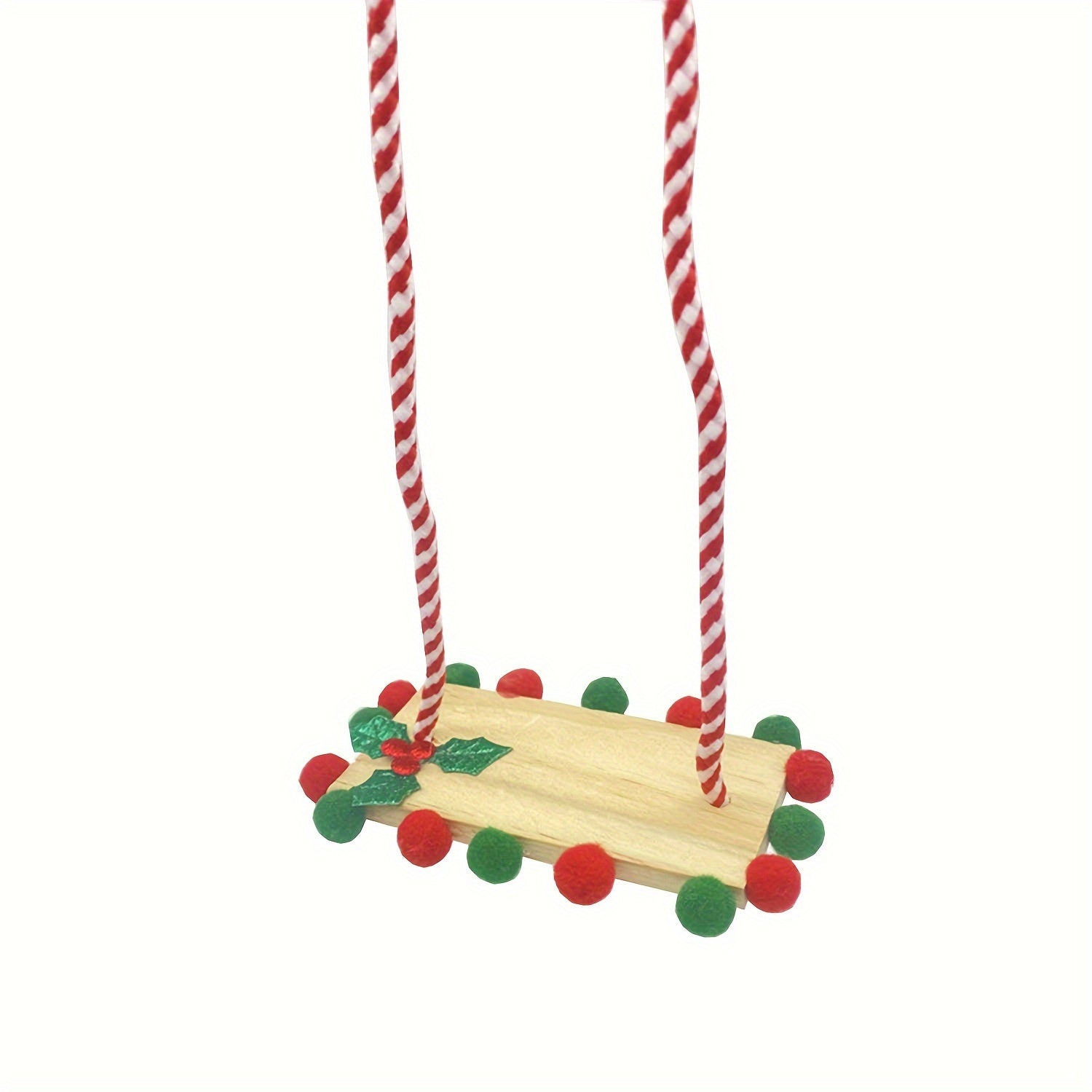 1pc Dollhouse Elf Doll Swing Micro Christmas Scene Props Decoration Accessories