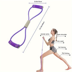 8 Shaped Resistance Band for Fitness Stretching & Strength Training