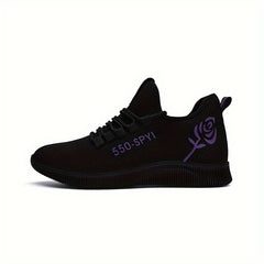 Rose Print Lightweight Running Shoes Soft Bottom Outdoor Sneaker