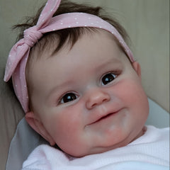 Chubby Lifelike Reborn Doll Soft Vinyl Baby Doll For Kids