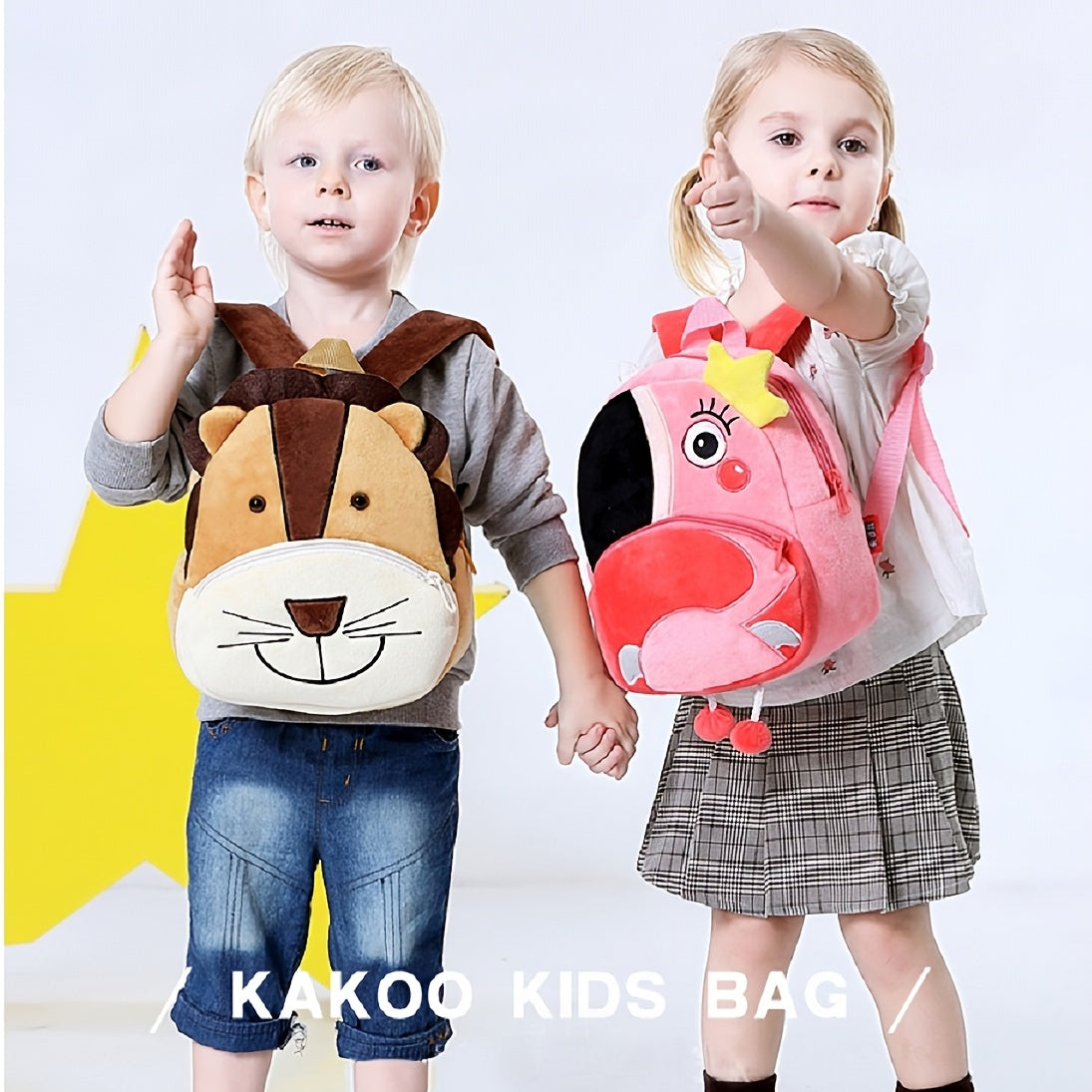 Kindergarten Schoolbag Baby Backpack 2 4 Years Old Girl Boy Animal Plush