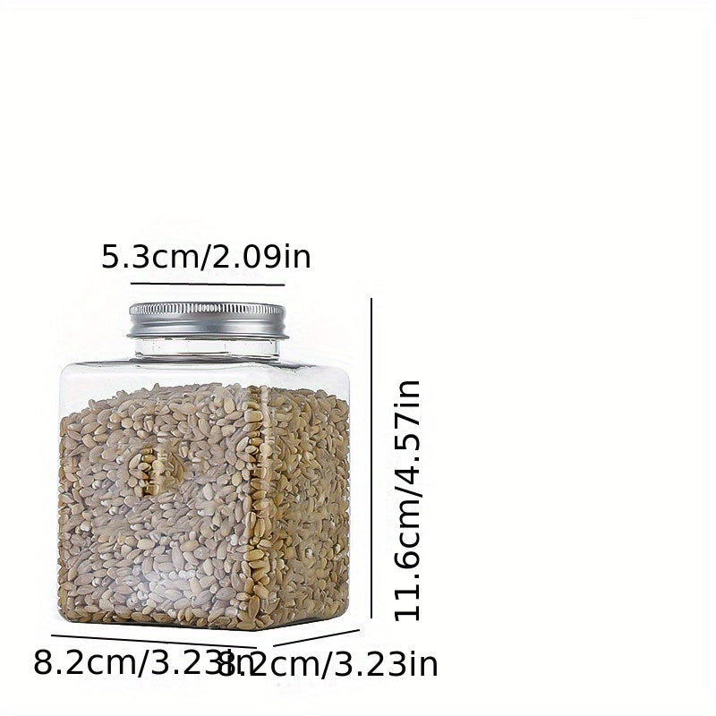 Airtight Food Jars with Lids - Fresh Keeping Box for Cereal, Pasta, Tea