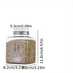 Airtight Food Jars with Lids - Fresh Keeping Box for Cereal, Pasta, Tea