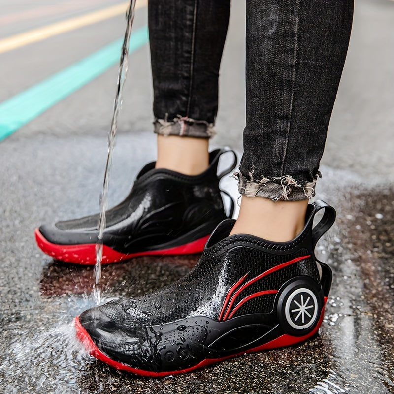 Women's Short Tube Rain Boots Waterproof Wear-resistant Work Outdoor Shoes