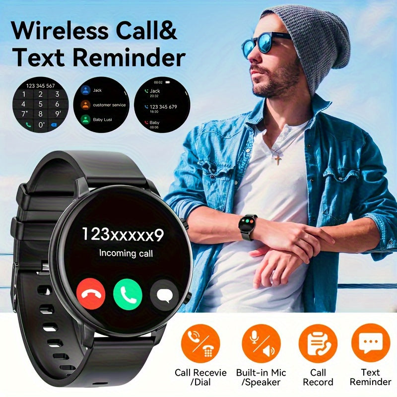 KDKP 3 Touchscreen Smartwatch for Android & iOS TPU Strap Aluminum Case