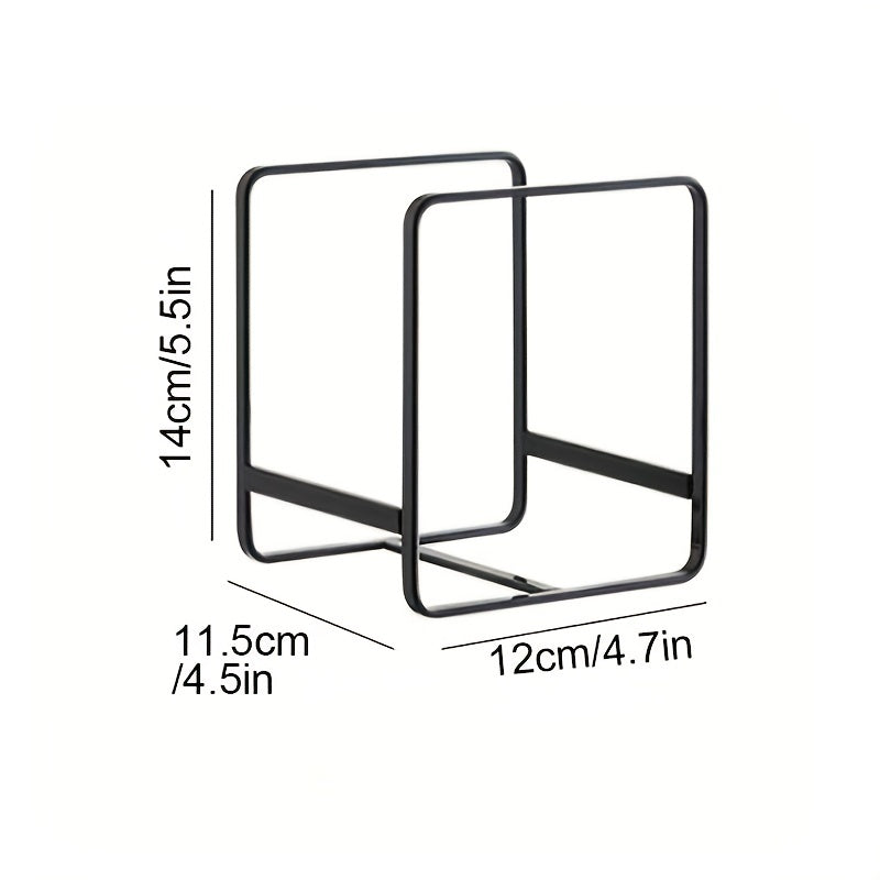 2pcs Home Plate Holder Vertical Cupboard Organizer