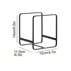 2pcs Home Plate Holder Vertical Cupboard Organizer