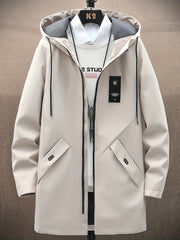 Men's Windproof Hoodie Jacket with Pockets