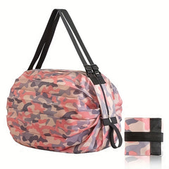Foldable Canvas Shopping Bag for Grocery and Supermarket Trips