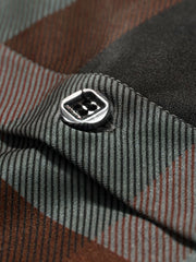 Mens Plaid Short Sleeve Shirt for Spring/Summer