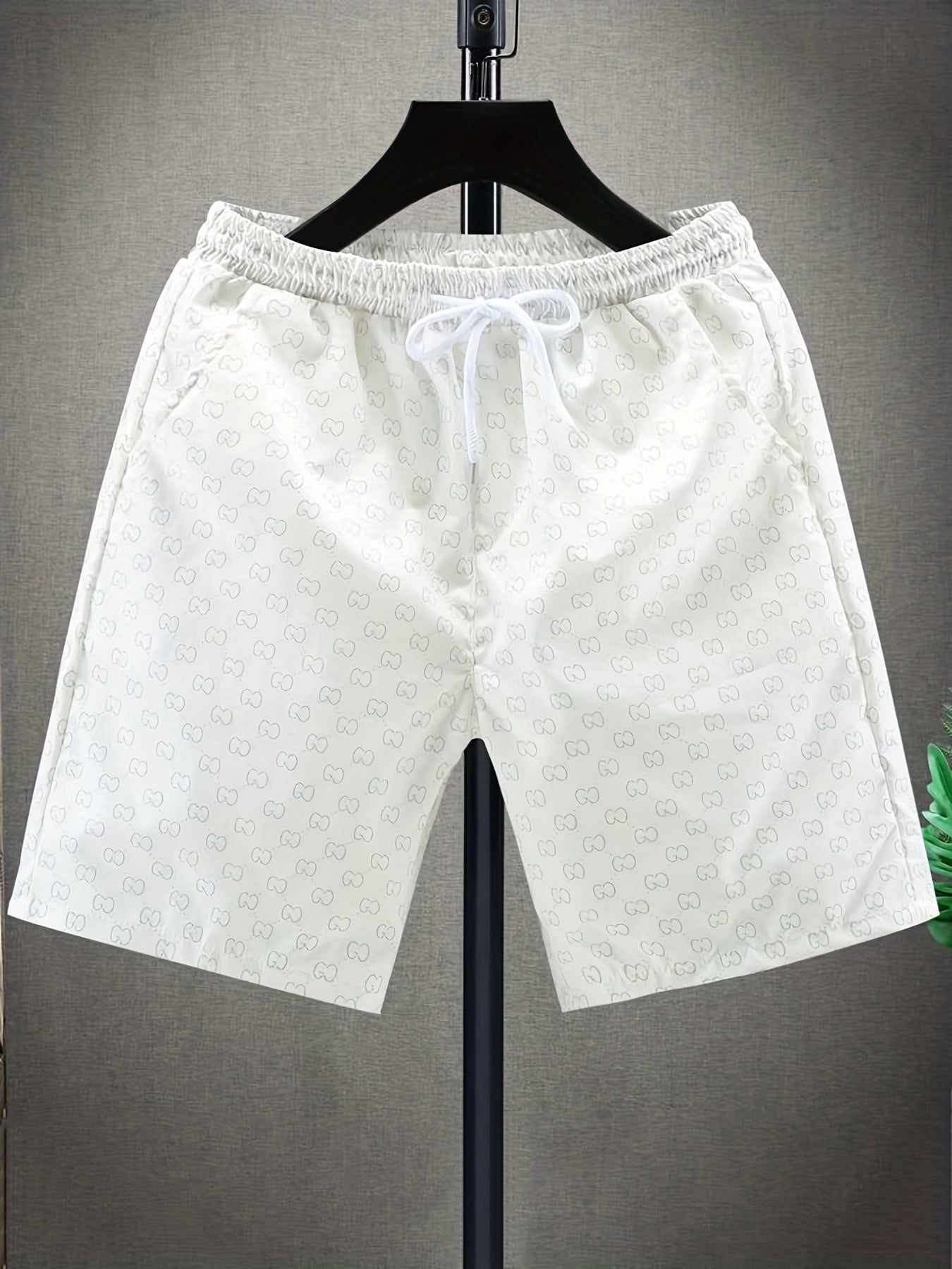 Men's Quick Dry Board Shorts with 2 Pockets Drawstring Swim Trunks