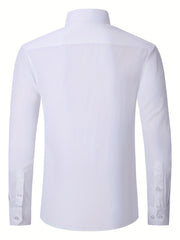 Men's Classic Button Up Shirt with Chest Pocket