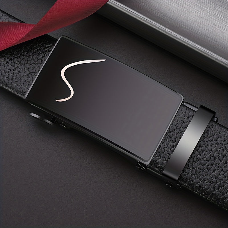 Men's PU Leather Business Belt - Formal Dress Pants - Gift for Father