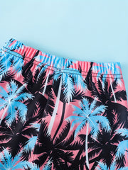 Boys Trees Print Casual Outfit T-shirt & Shorts Kids Summer Clothes S